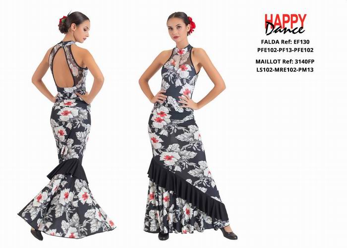 Happy Dance. Flamenco Skirts for Rehearsal and Stage. Ref. EF130-PFE102-PF13-PFE102